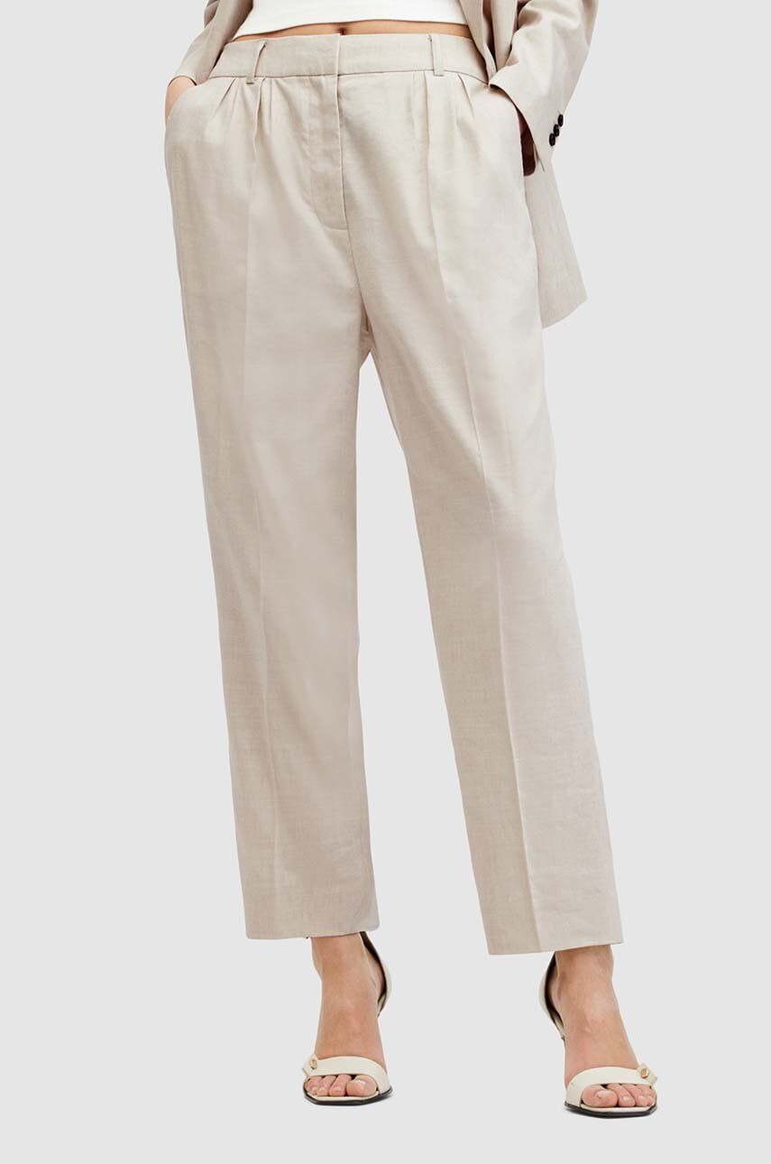 AllSaints - WHITNEY TROUSER linen trousers