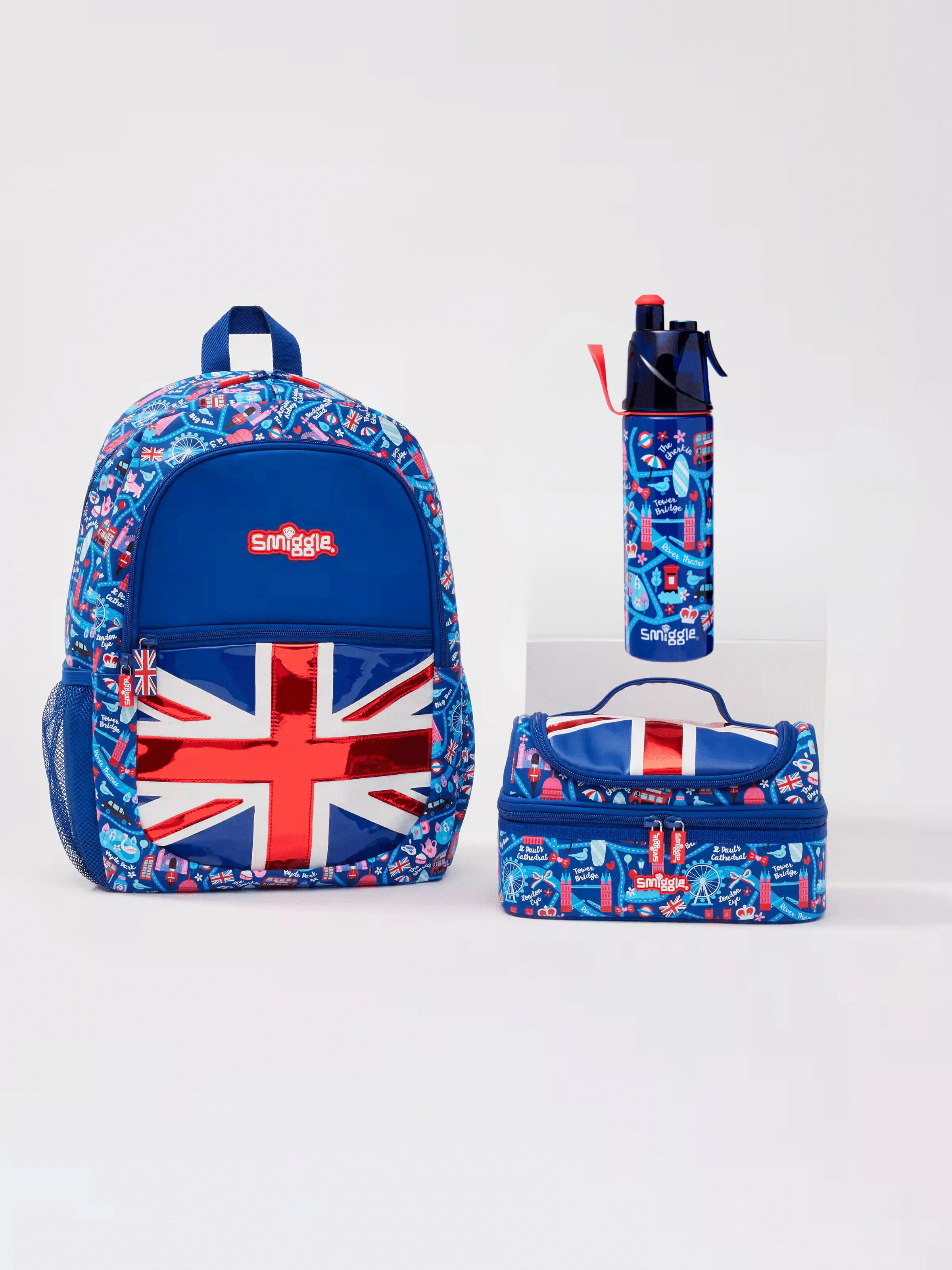 Smiggle - Little London 3-Piece School Bag Set