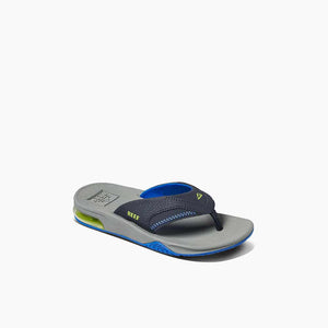 Reef Boys Fanning Flip Flop Navy / Lime