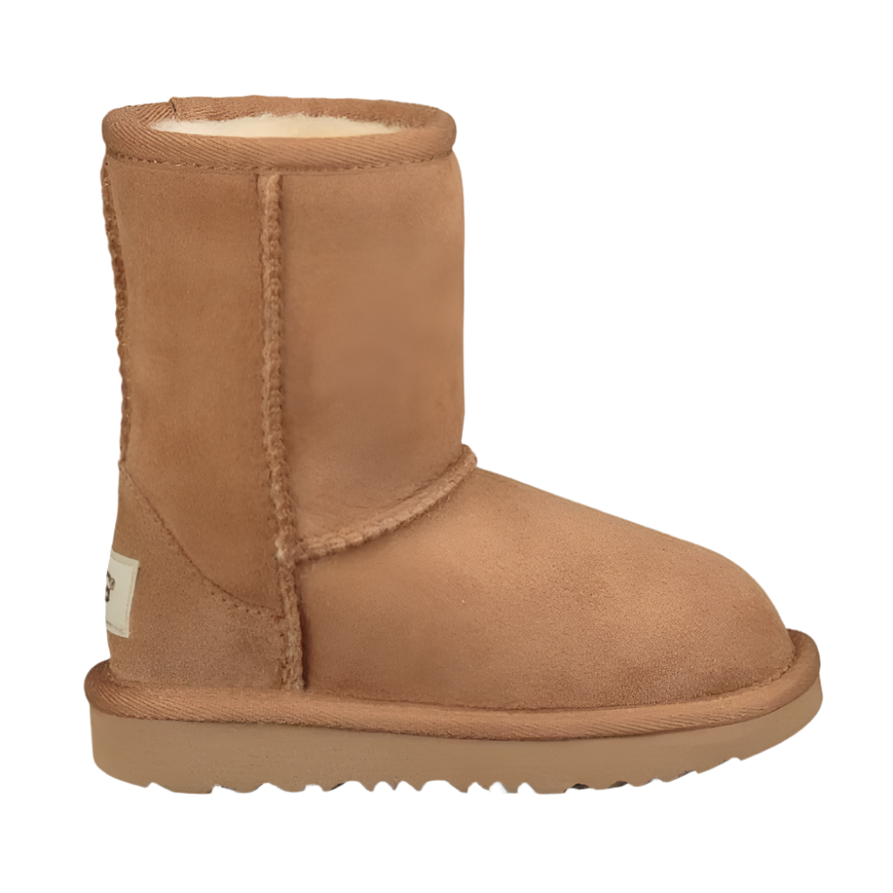 Ugg Toddler Girls Classic Short II Suede Boot Chestnut