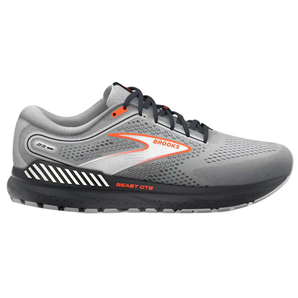 Brooks Men's Beast GTS '23 Grey / Scarlet / Ebony