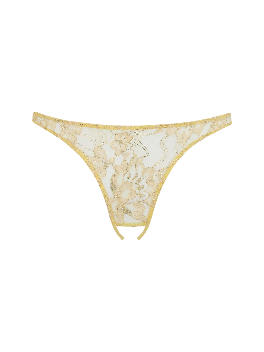 Fiorella open Knicker Gold