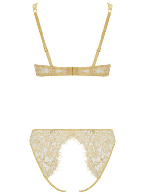 Fiorella Quarter Cup Bra Gold