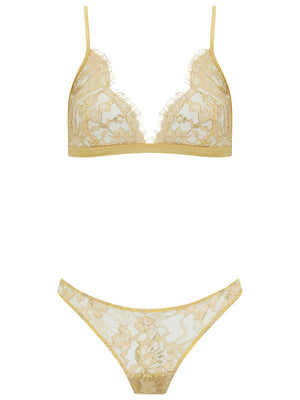 Fiorella Soft Cup Triangle Bra Gold