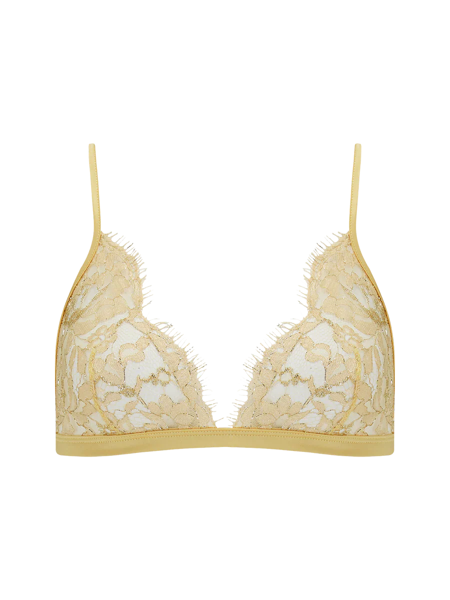 Fiorella Soft Cup Triangle Bra Gold