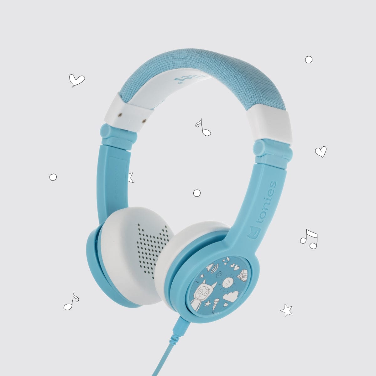 Light Blue Headphones for Kids