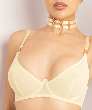 Cadi Balconette Wire Bra Lemon