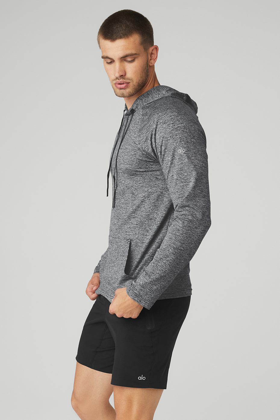 The Conquer Hoodie - Graphite Marl