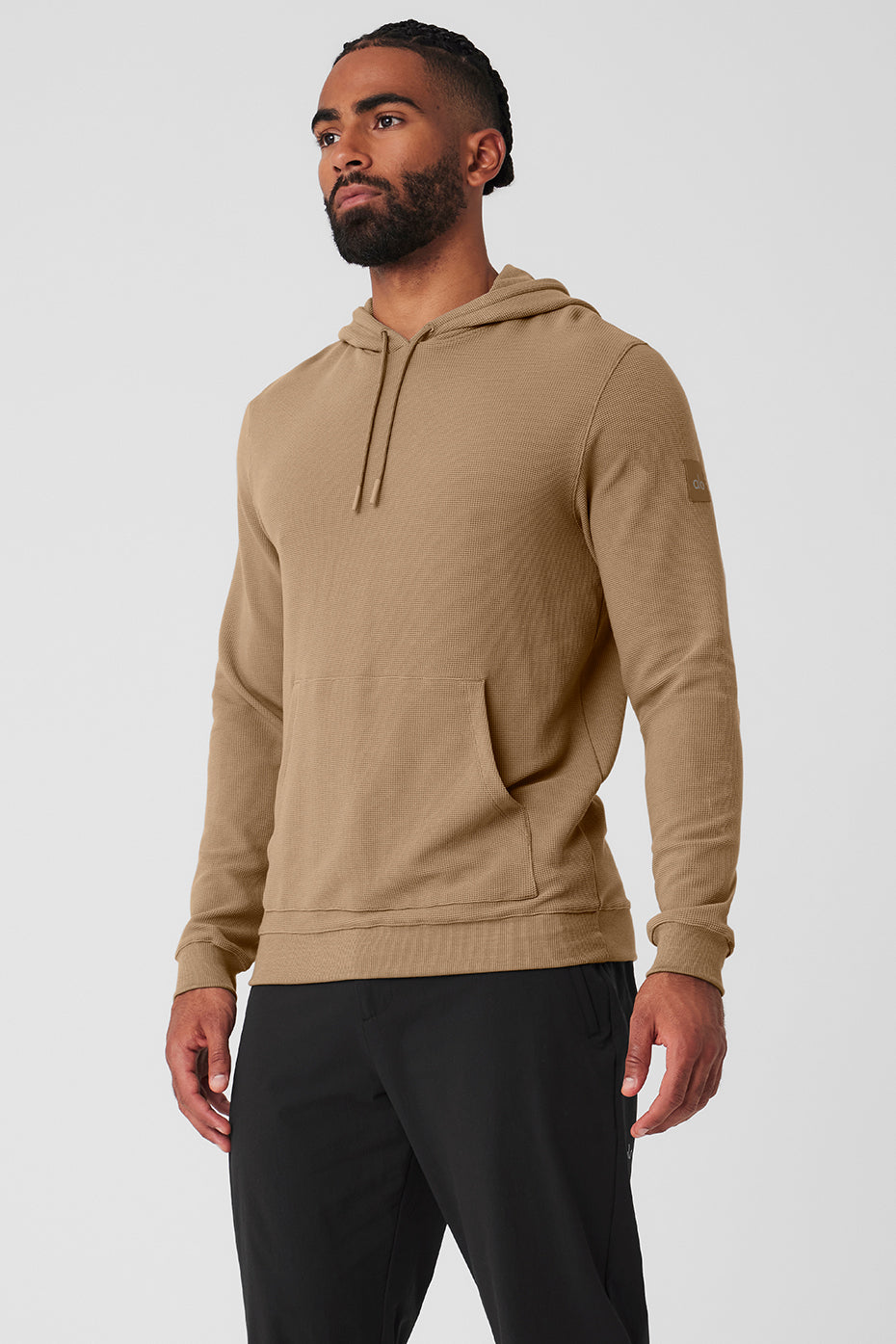 Micro Waffle Fast Break Hoodie - Gravel