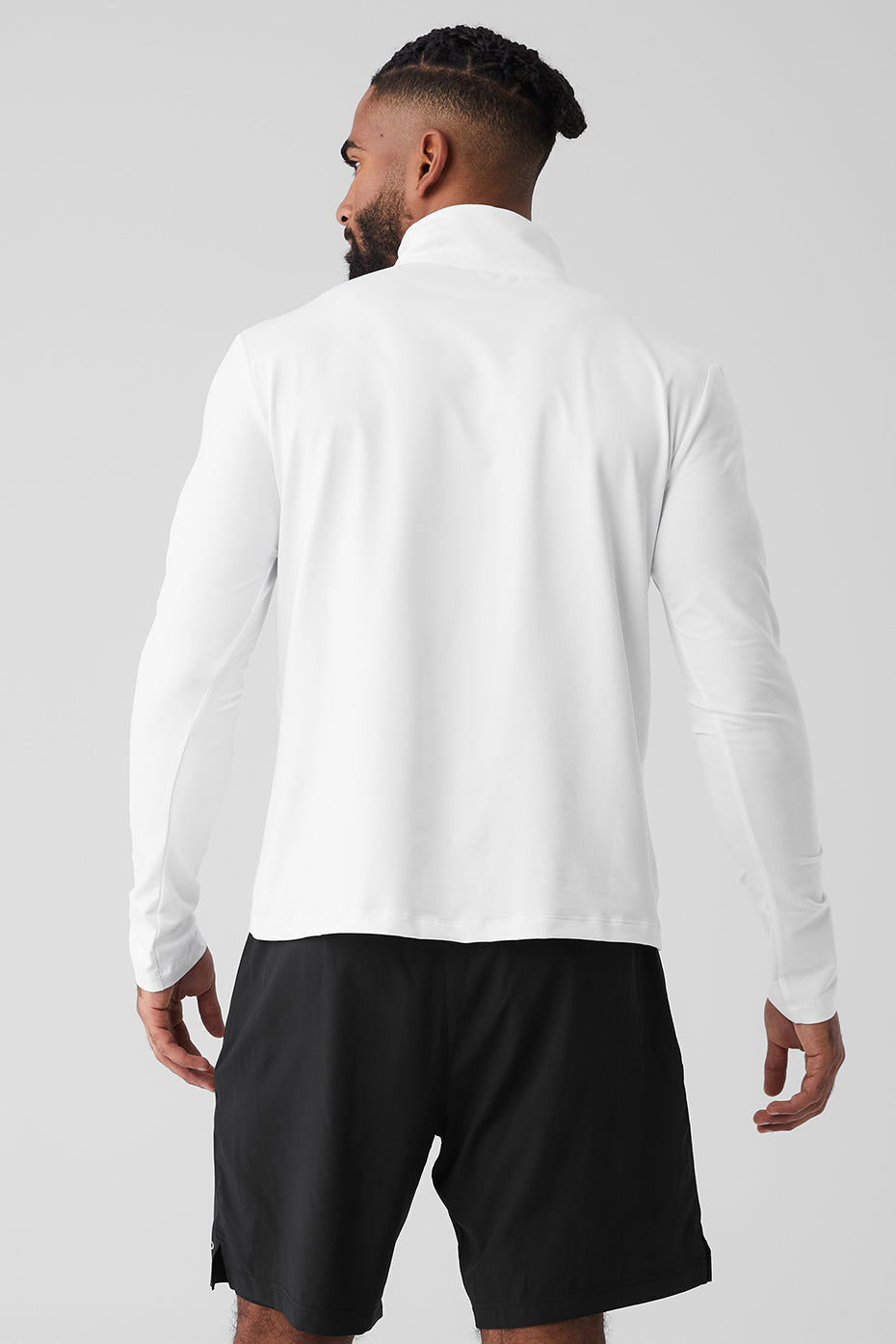 Conquer 1/4 Zip Reform Long Sleeve - White