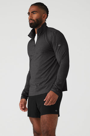 Conquer 1/4 Zip Reform Long Sleeve - Dark Heather Grey