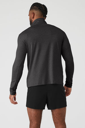 Conquer 1/4 Zip Reform Long Sleeve - Dark Heather Grey