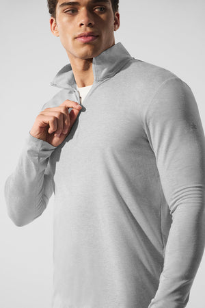 Conquer 1/4 Zip Reform Long Sleeve - Athletic Heather Grey