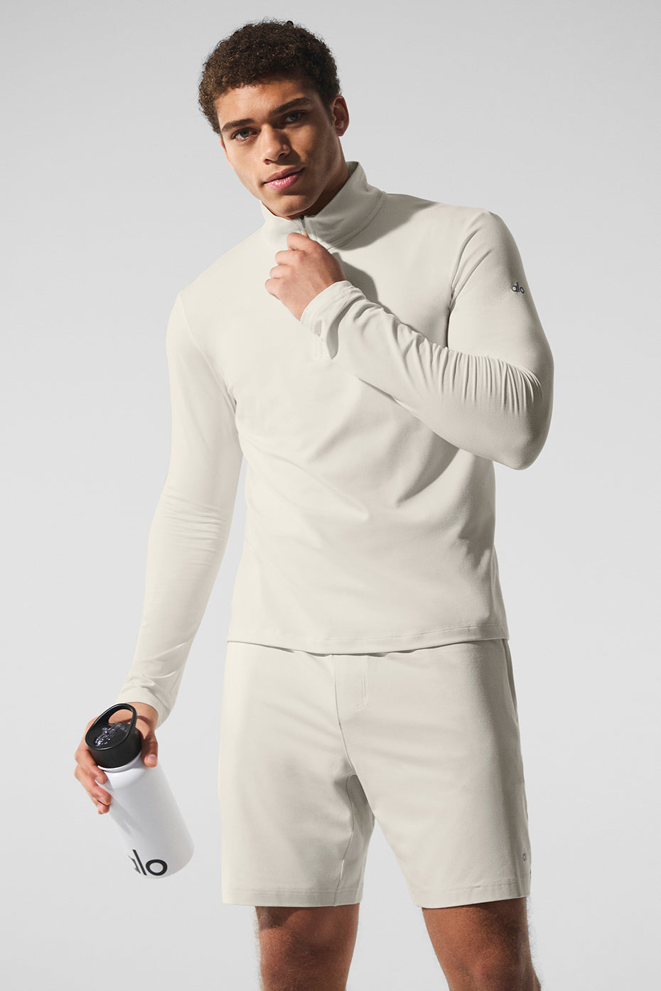 Conquer 1/4 Zip Reform Long Sleeve - Bone