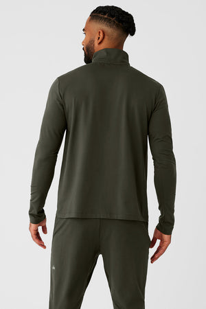 Conquer 1/4 Zip Reform Long Sleeve - Stealth Green