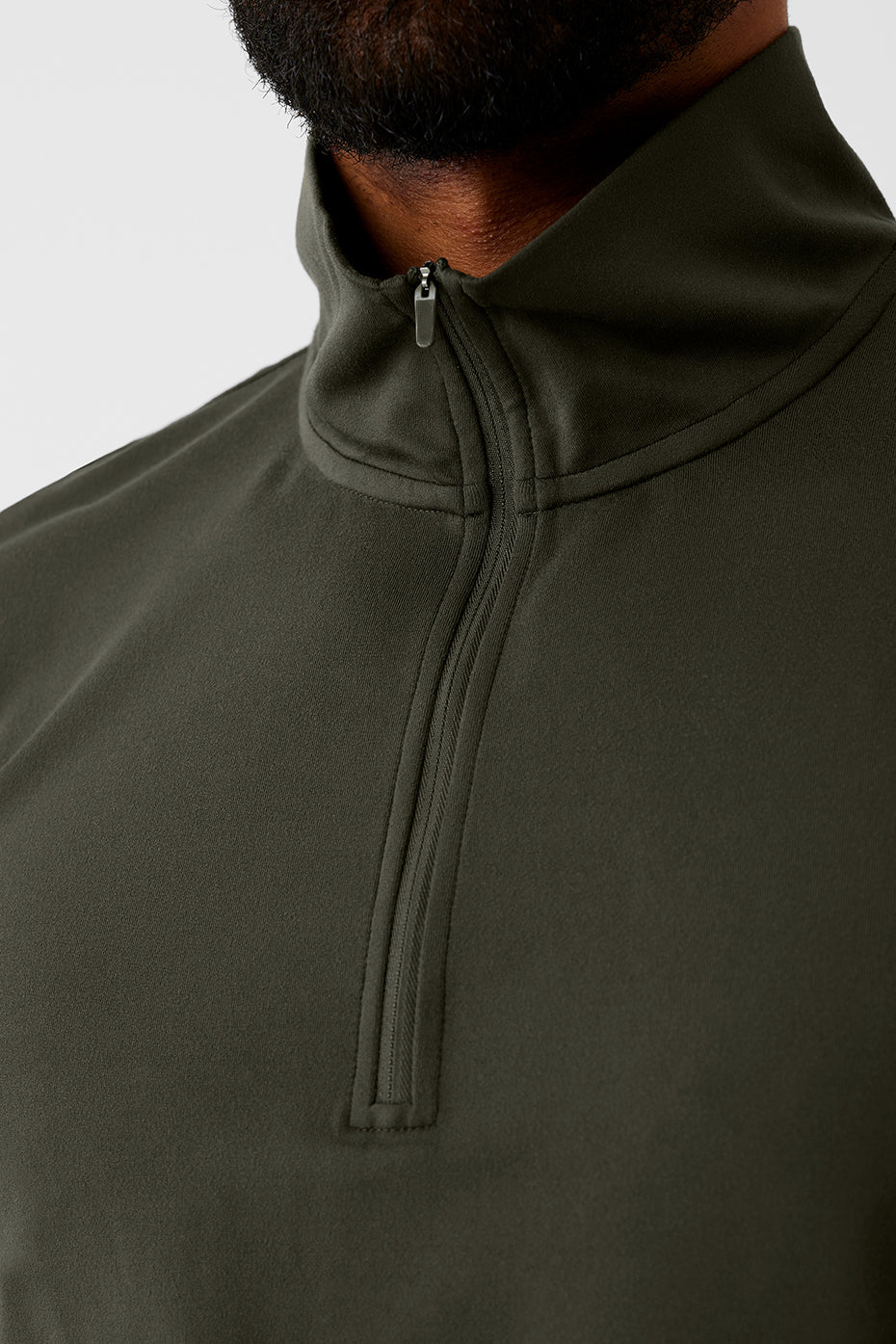 Conquer 1/4 Zip Reform Long Sleeve - Stealth Green