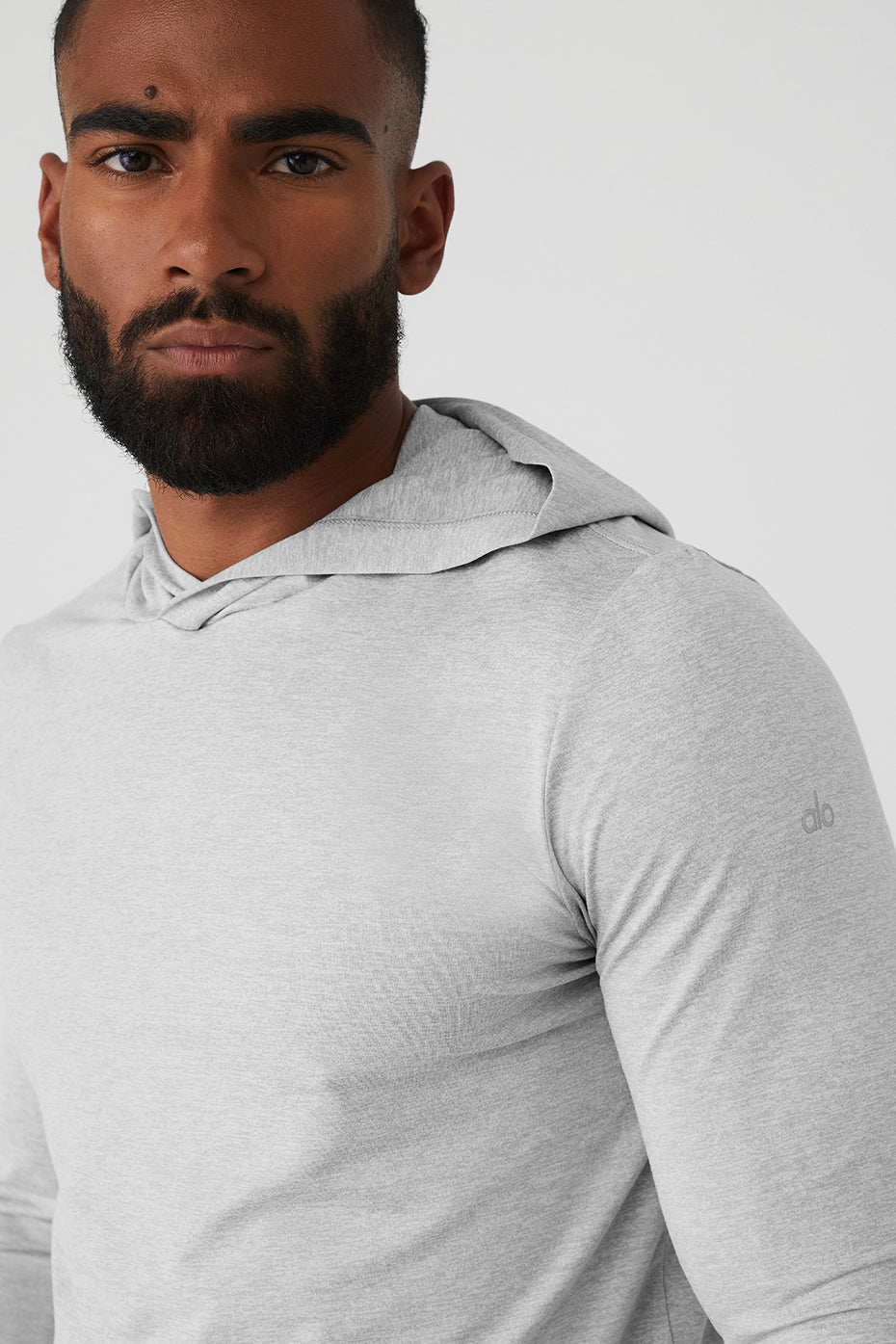 Conquer Reform Long Sleeve With Hood - Athletic Heather Grey