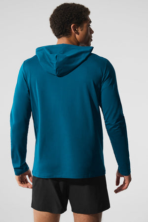 Conquer Reform Long Sleeve With Hood - Eclipse Blue