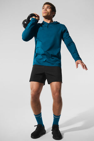 Conquer Reform Long Sleeve With Hood - Eclipse Blue