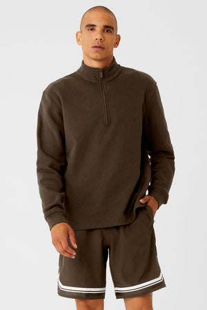 Renown Heavy Weight 1/4 Zip - Espresso