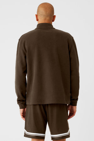 Renown Heavy Weight 1/4 Zip - Espresso