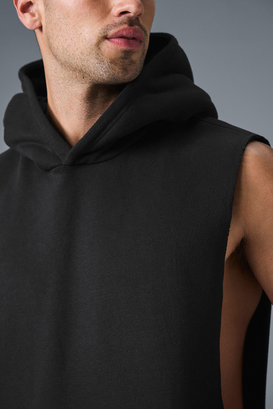 Renown Sleeveless Hoodie - Black