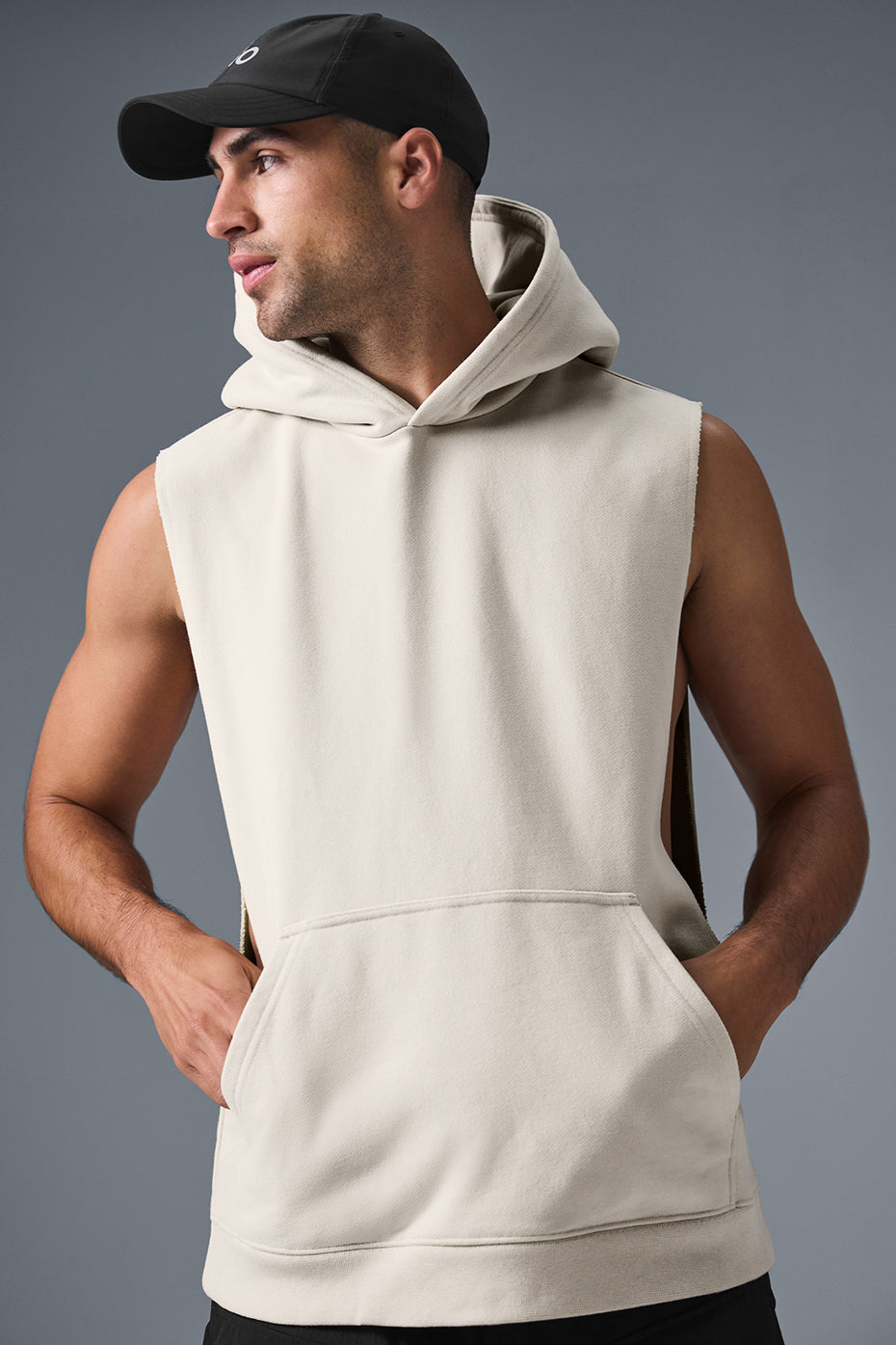 Renown Sleeveless Hoodie - Bone