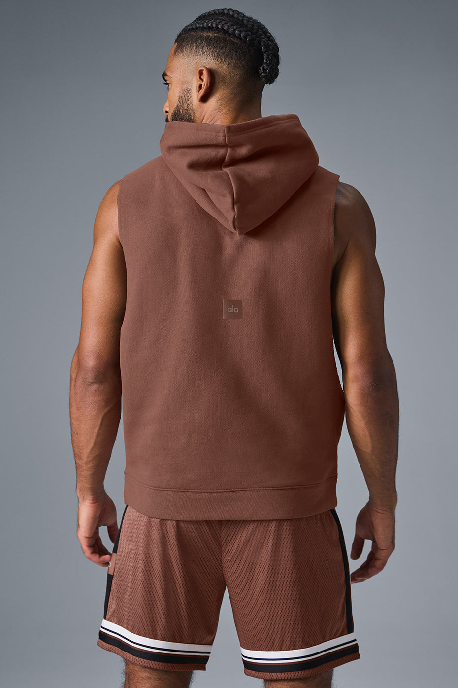 Renown Sleeveless Hoodie - Chestnut