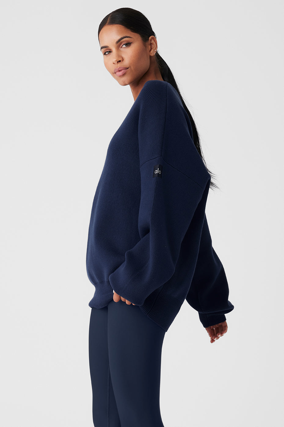 Scholar Crew Neck Sweater - Navy