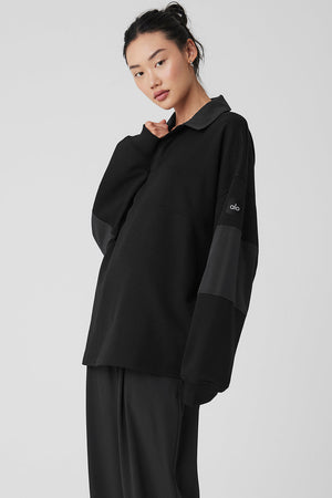 Mixmatch Rugby Sweatshirt - Black