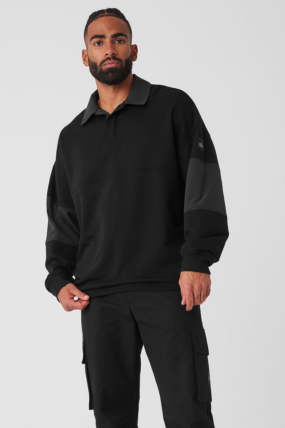 Mixmatch Rugby Sweatshirt - Black