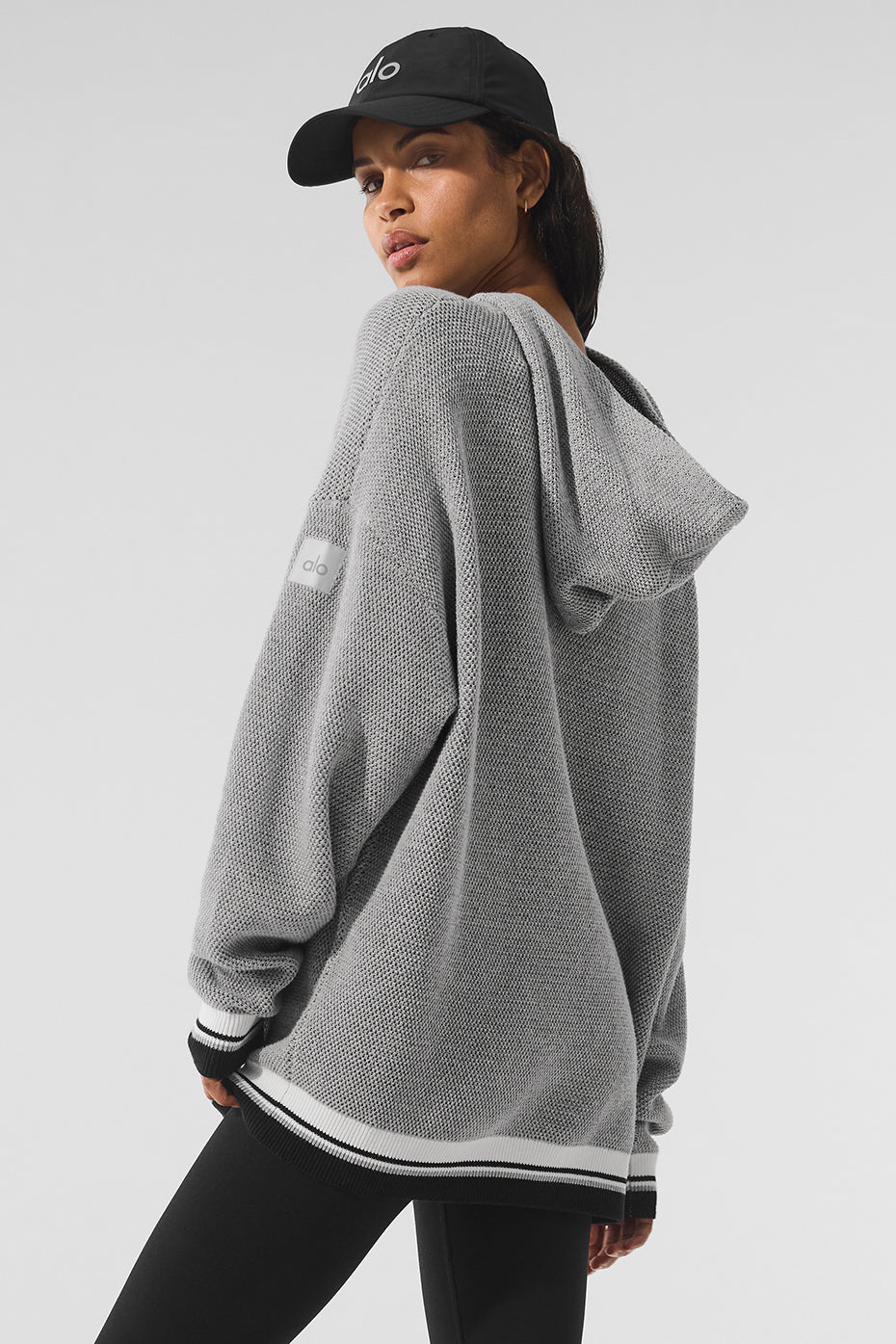 Sports Club Sweater Knit Hoodie - Athletic Heather Grey