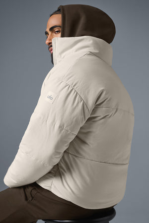 Stretch Woven Street Puffer - Bone