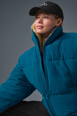 Stretch Woven Street Puffer - Eclipse Blue