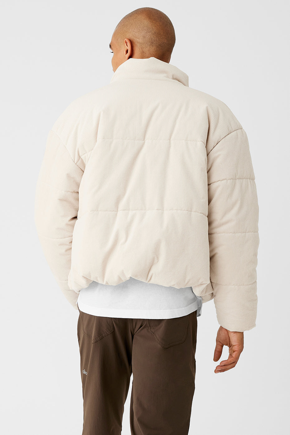 Corduroy Stage Puffer - Bone