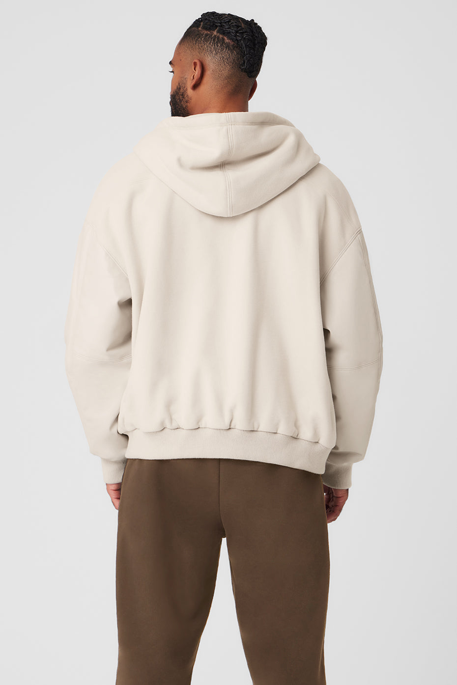 Select Hooded Bomber Jacket - Bone