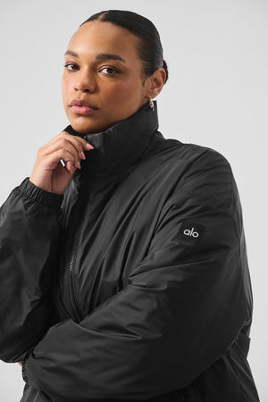 Latitude Light Weight 1/2 Zip Pullover Jacket - Black