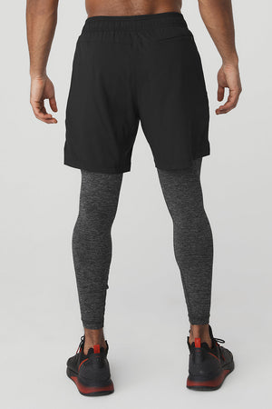 Stability 2-In-1 Pant - Black/Dark Grey Marl