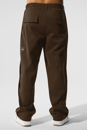 Edition Sueded Straight Leg Pant - Espresso