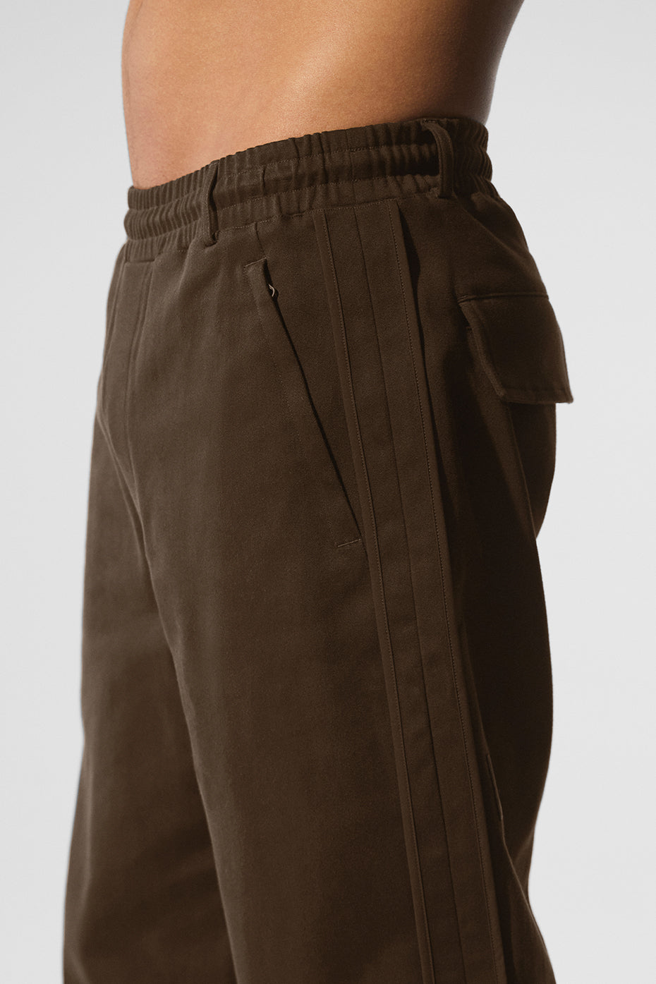 Edition Sueded Straight Leg Pant - Espresso