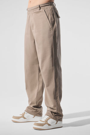 Edition Sueded Straight Leg Pant - Gravel