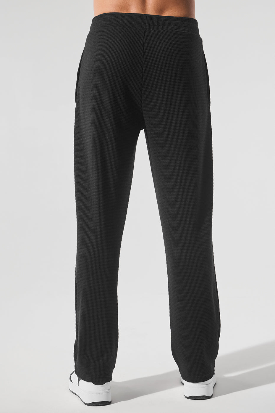 Elevate Waffle Straight Leg Pant - Black