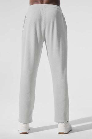 Elevate Waffle Straight Leg Pant - Athletic Heather Grey