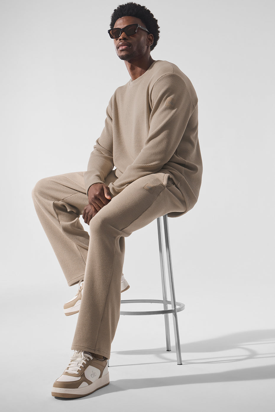 Elevate Waffle Straight Leg Pant - Gravel