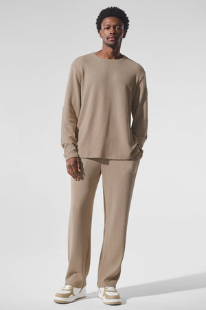 Elevate Waffle Straight Leg Pant - Gravel