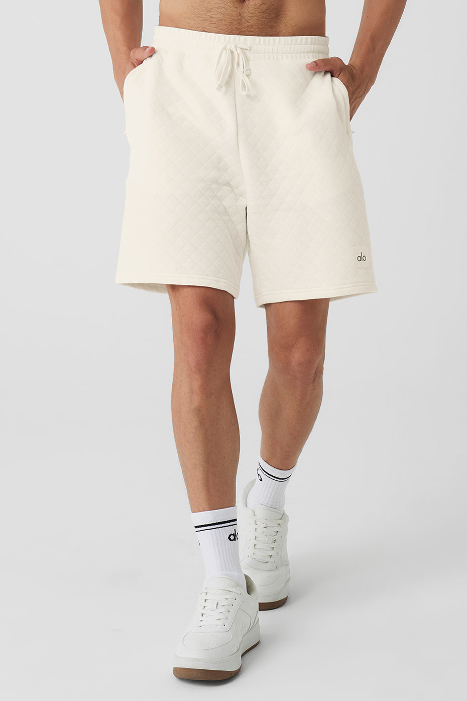 Quilted Stadium Short - Ivory