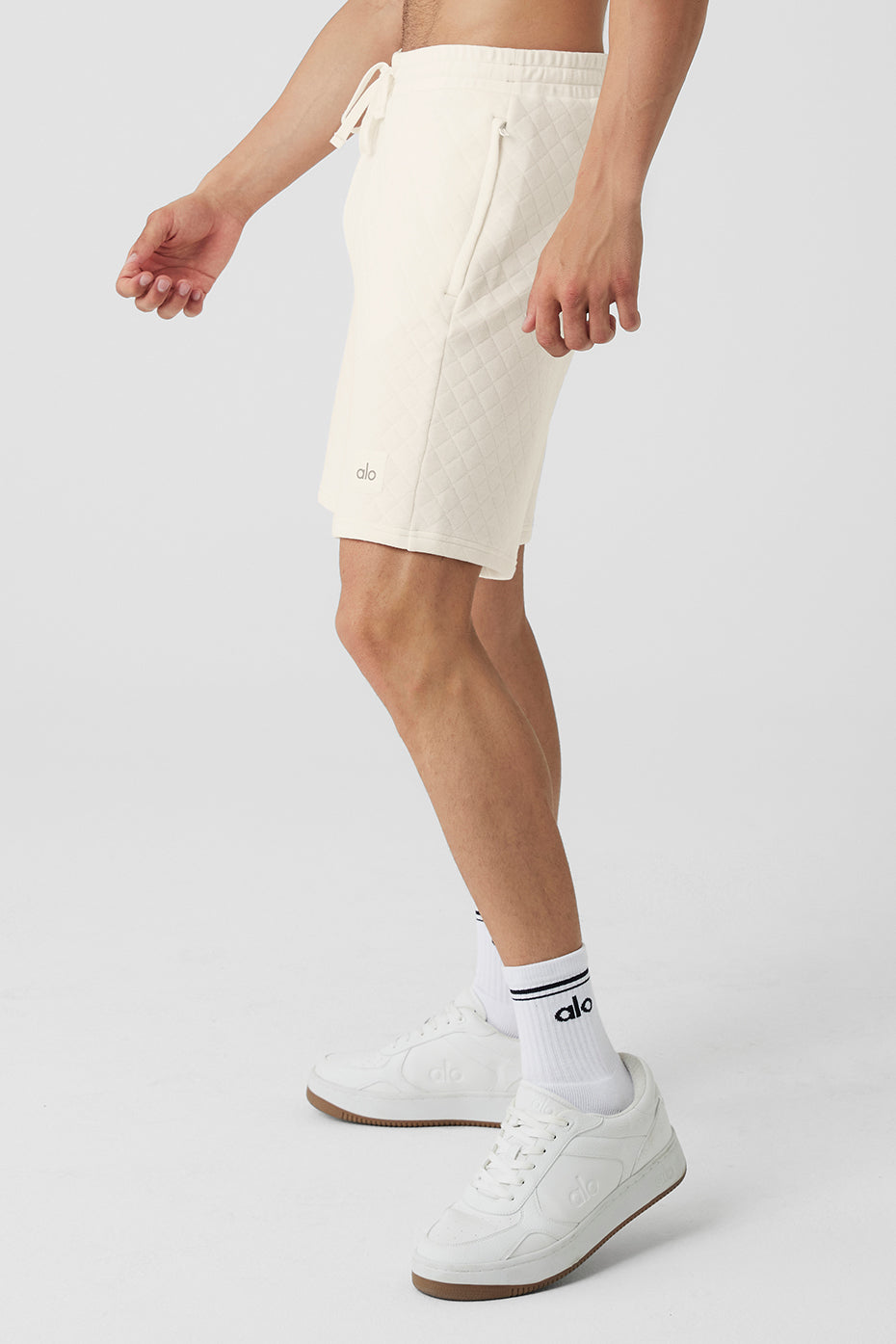 Quilted Stadium Short - Ivory