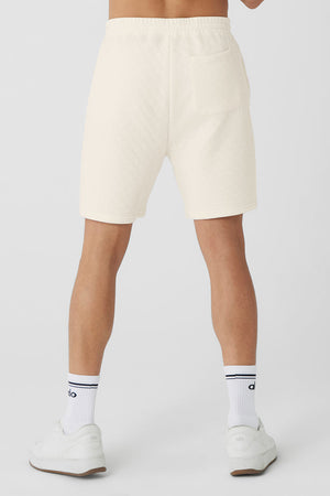 Quilted Stadium Short - Ivory