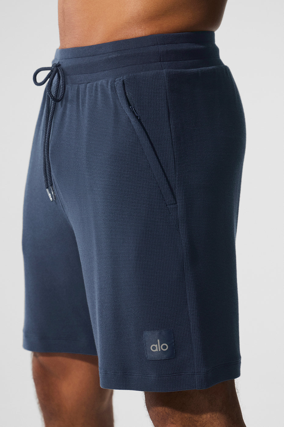 7" Micro Waffle Fast Break Short - Navy