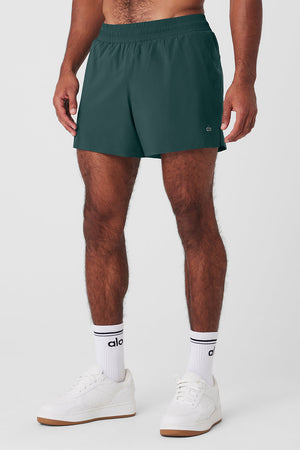 5" Adapt Running Short - Midnight Green